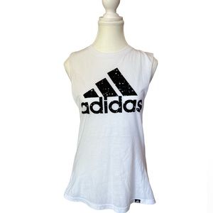 Adidas muscle tee tank top